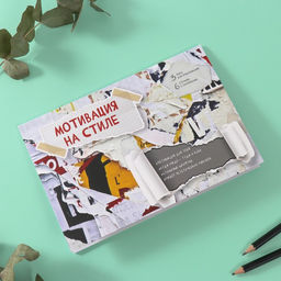 Наклейки в книжке «Мотивация на стиле», 3 фона, 20.7×14.2 см