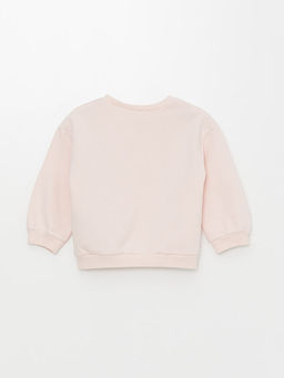 Bisiklet Yaka Bask?l? K?z Bebek Sweatshirt - Waikiki фото 2
