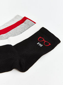 Bask?l? Kad?n Soket ?orap 5li