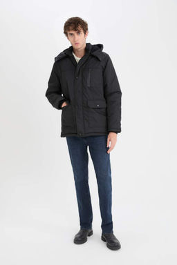 Su Itici Kapusonlu Mont Polar Astarl? Fermuarl? Cepli C?tc?tl? - Defacto фото 3