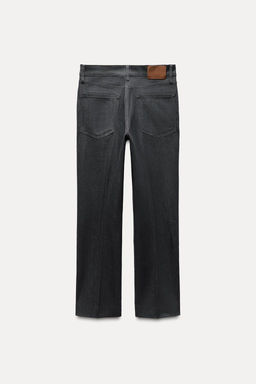 ZW COLLECTION BOOTCUT HIGH-WAIST CROPPED JEANS - Zara фото 7