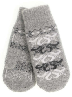 Варежки женские "Цветы" КРУГ 3460-1