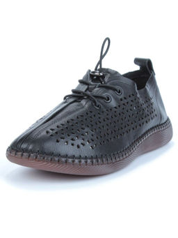 03-5005-1 BLACK Полуботинки женские (натуральная кожа)