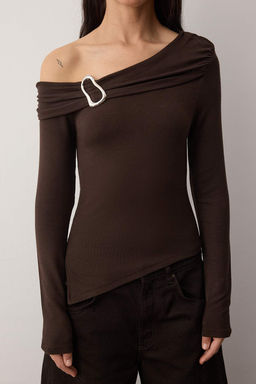 Kahverengi Orme Bluz TWOAW26BZ00121