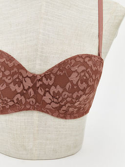 Balenli Dolgusuz Desenli Straplez S?tyen