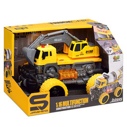 Машина "ТехноЛидер" 1:16 (свет, звук) в коробке (цвет желтый)