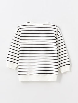 Bisiklet Yaka Bask?l? Erkek Bebek Sweatshirt ve E?ofman Alt 2li Tak?m