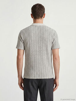 Polo Yaka ?izgili Erkek Ti??rt