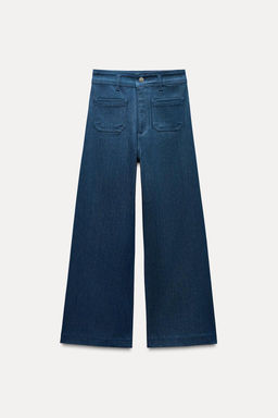 ZW COLLECTION HIGH-WAIST WIDE-LEG JEANS WITH POCKETS - Zara фото 31