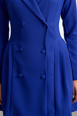 TRENDYOLMILLA K?rm?z? Piliseli Mini Dokuma Ceket Elbise TWOAW24EL00295 фото 15