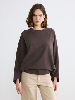 Bisiklet Yaka Oversize Bluz