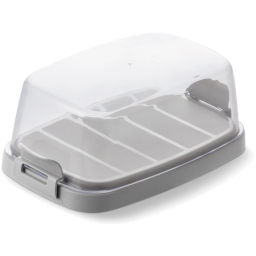 Цена за 2 шт. Масленка "Летиция" пыльно-серая С322ПСЕР