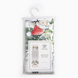 Дорожка на стол Этель Праздник в лесу 40х147 см, 100% хл, саржа 190 гр/м2  фото 3