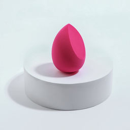 Спонжи для макияжа «Сердце», в футляре, 2 шт., розовые