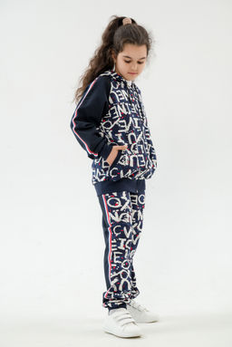 Костюм подростковый из футера 2-хн джемпер и брюки SportLand буквы - Амадэль фото 4