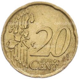 Монета 20 евроцентов 2002 года Италия