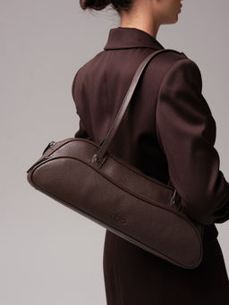 Кожаная сумка Roxy DBR 31186 коричневый торф  фото 4