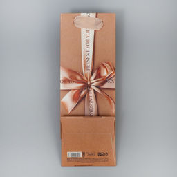 Пакет подарочный под бутылку, упаковка, «Present for you», 9×25×8.5 см