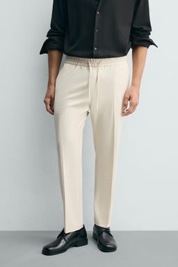 PANTAL?N CINTURA JOGGER CONFORT / Crudo medio - Zara фото 11