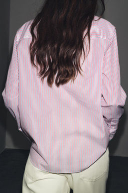 ZW COLLECTION STRIPED POPLIN SHIRT - Zara фото 3