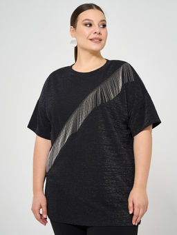 Футболка 0087-26 черный кристалл