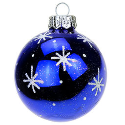 Елочная игрушка шар стеклянная Рождественский д7,5см, ручная художественная роспись, подарочная упаковка, набор 5шт, цвета микс (Россия) - Домашняя мода фото 5