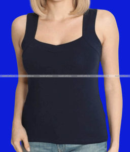 Цена за 1 шт. Майки женские Miss Emma Турция широкие бретели арт. 10023 СИНИЕ