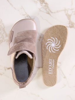 Босоногие ботинки 206.NATAbr.Визон+капучино замша/мех