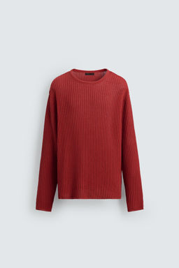 TEXTURED KNIT SWEATER - Zara фото 7