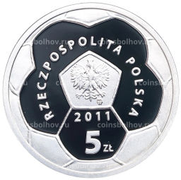 5 злотых 2011 года Польша Польские футбольные клубы Полония Варшава