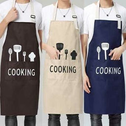 Фартук COOKING х/б с водоотталкивающей пропиткой. Цвета в ассортименте - Лен поволжья фото 4