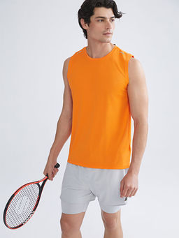 Bisiklet Yaka Erkek Kolsuz Ti??rt