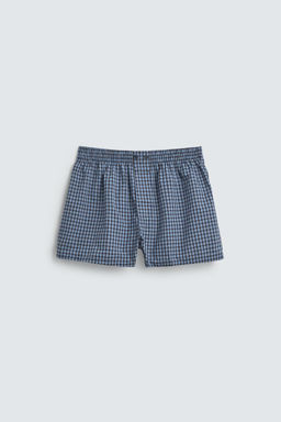 LIMITED EDITION CHECK POPLIN BOXERS - Zara фото 7