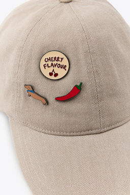 TWILL CAP WITH PINS - Zara фото 3