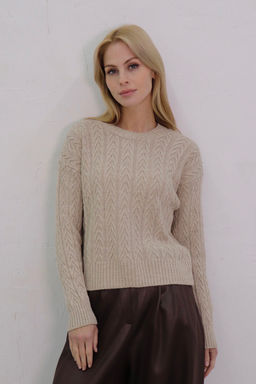 10718 Джемпер цвета льна - Martichelli фото 28