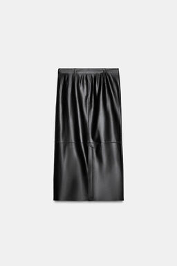 ZW COLLECTION LIMITED EDITION 100% LEATHER SKIRT - Zara фото 4