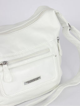 Сумка женская искусственная кожа Guecca-113, 1отд+карм/пер, плечевой ремень, белый SALE 264010 - Adelia фото 8