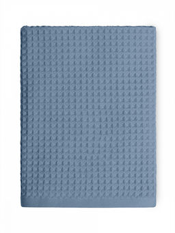 Полотенце для тела 70x140 синий вафельное полотно