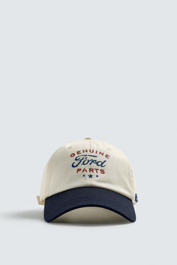 GORRA TEXTO ESTAMPADO FORD  / Crudo - Zara фото 4