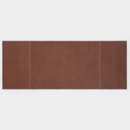 Дорожка на стол Magistro, двухсторонняя, экокожа, хлопок, 91.4×35.5 см, коричневая