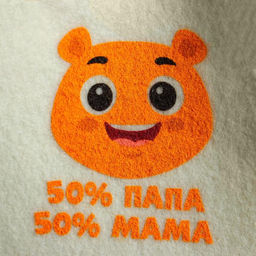 Набор банный с шелкографией 100% папа, 100% мама, 50% папа, 50% мама - Банная забава фото 7