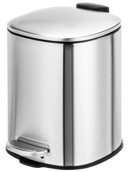 Контейнер для мусора 3 л 21,5*17*23,5 см с педалью + ведро, серебро - Elan gallery фото 12