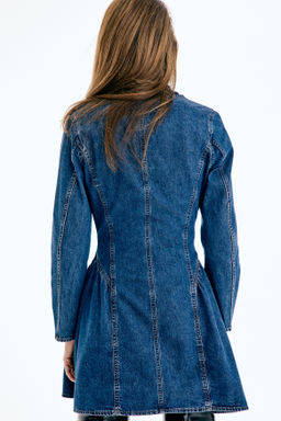 Vestido denim con falda acampanada - H&m фото 5