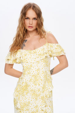 Платье Pirs 6021 желтый