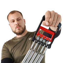 Эспандер грудной ONLYTOP, 25 кг, 5 пружин