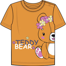 Джемпер с коротким рукавом для девочки 51346 Охра* 399 Lets go - Let's go фото 3