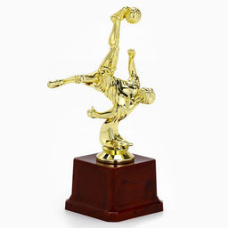Наградная фигура кубок «Футболист», золото, подставка пластик, 20 см