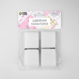 Цена за 5 шт. Липучка, 40 мм 50 см, цвет белый - Арт узор фото 4