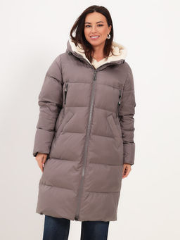 Пуховик с капюшоном Био-Пух ,мех