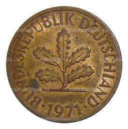 2 пфеннига 1971 года D Германия